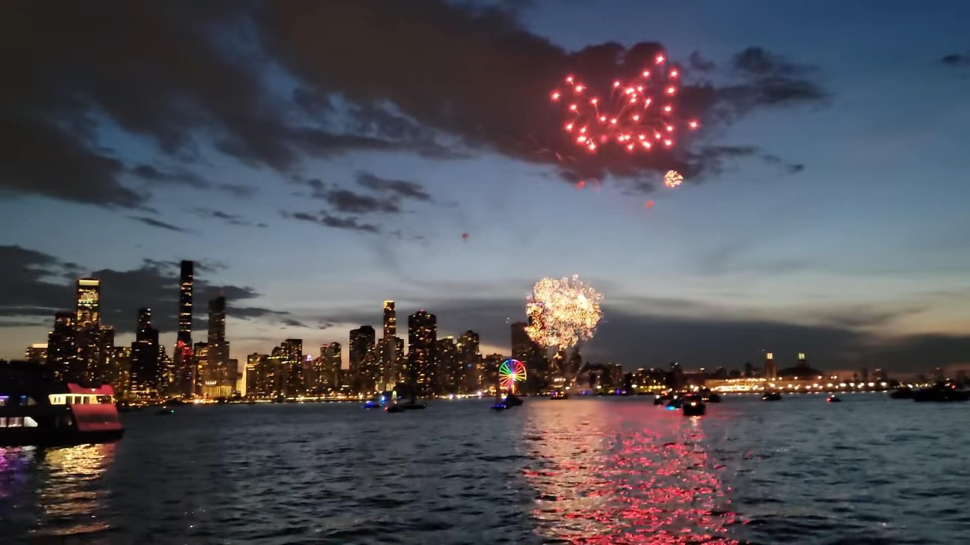 Chicago Navy Pier Fireworks Integration with Music