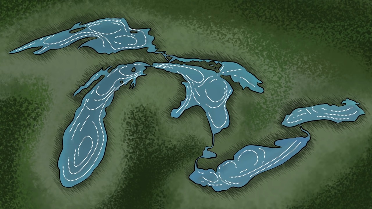 Estimating the Timeline Great Lakes