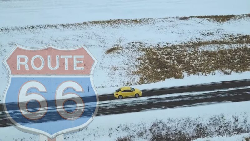 Driving Route 66 During Winter